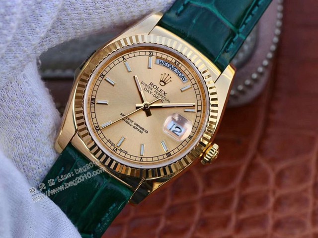 勞力士Day-Date系列手錶 Rolex最經典的系列男士皮帶腕表  gjs1850